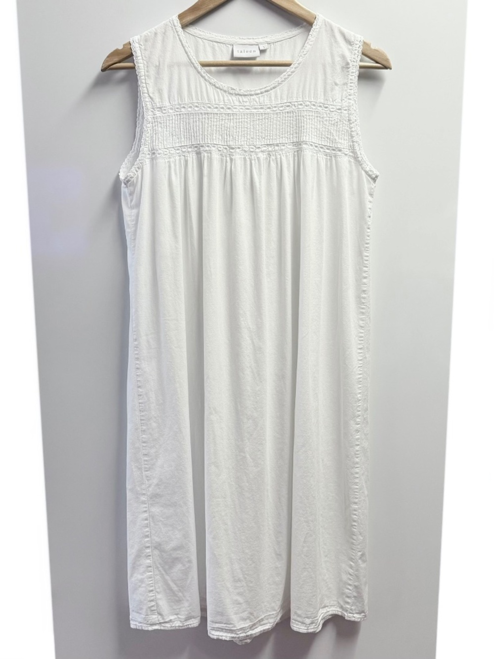 Taleen Cotton Nightgown White S